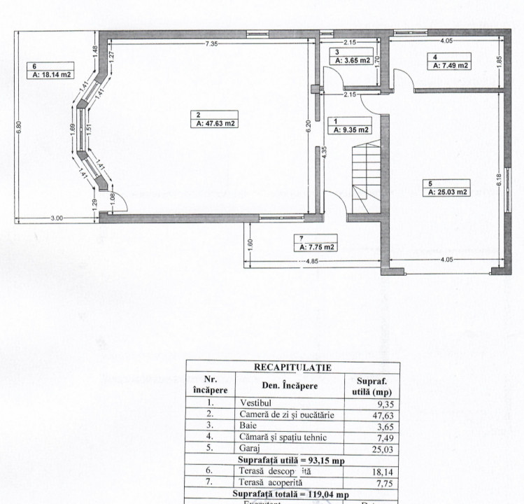 CORNETU CASA P+E+Pod 222 MP, LOT 549MP 