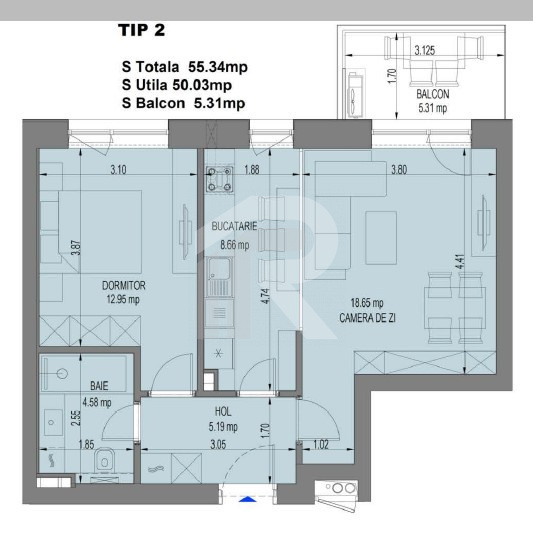Apartament 2 camere | 55mp | Nusco City Park | Faza 2 | Decembrie 2025