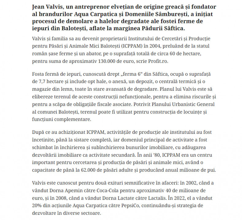 Oportunitate rară: Teren 28.000mp în Săftica-Balotești