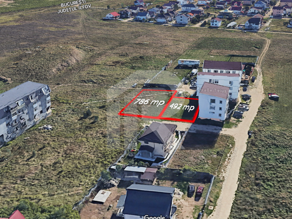 Teiuș, Rahova - teren intravilan de vânzare, 786mp