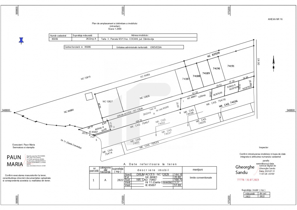 Refugiu la marginea padurii — 2822 mp de liniste in Cocani.