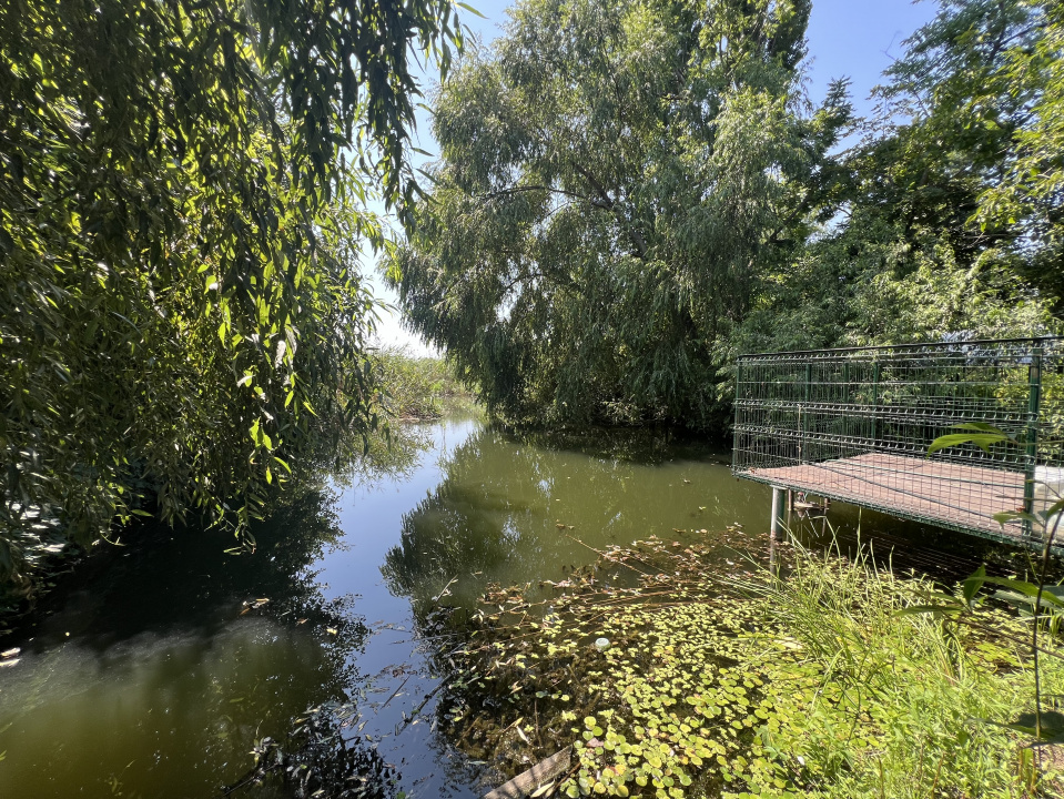 Teren Manastirea Snagov. Deschidere lac 22 m. Front stradal 30 metri. 