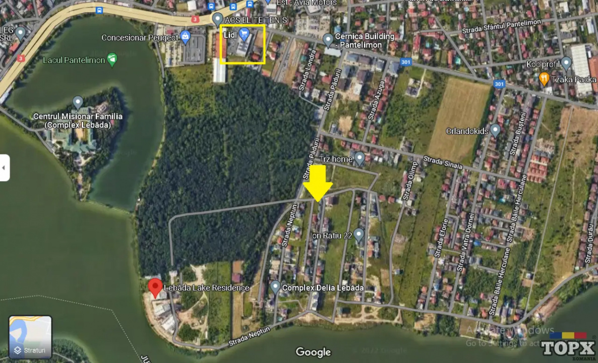 Teren la Padure 600 mp cu front 32 m Pantelimon Zona Premium Oportunitate