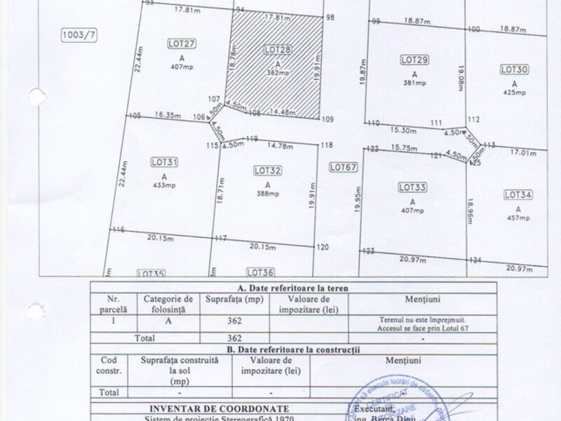 Teren la Padure 600 mp cu front 32 m Pantelimon Zona Premium Oportunitate