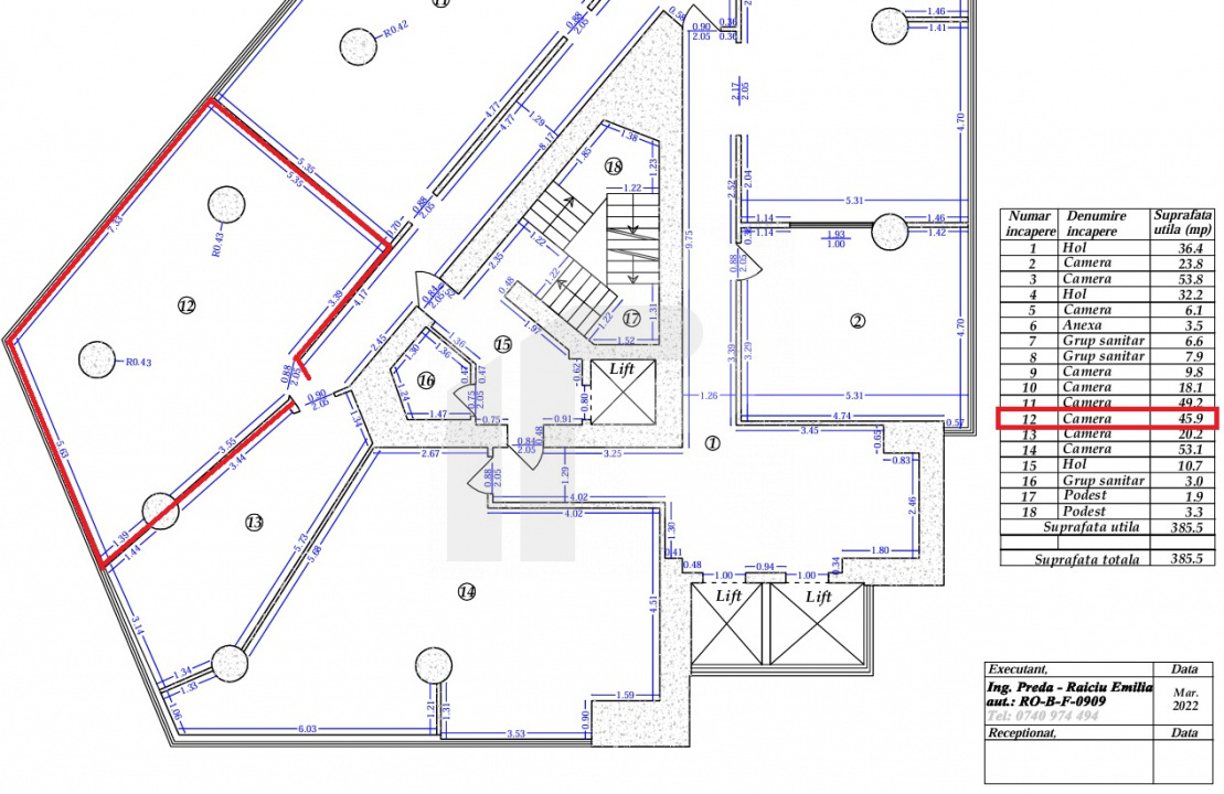 Spatiu de birouri | Vitan Center | Utilitati incluse | 46mp